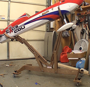 wooden rc plane stand